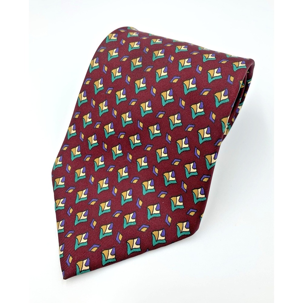 Vintage Hardy Amies Sevile Row‎ London 100% Silk Men's Tie